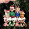 Custom Acrylic Ornament - Personalized Christmas Birthday Gifts For Family, Dog Cat Lovers - Our Cozy Little Crew