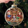 Custom Acrylic Ornament - Personalized Anniversary Christmas Wedding Gifts For Husband And Wife, Dog Cat Lovers - Life Is Better With A Wagging Tail