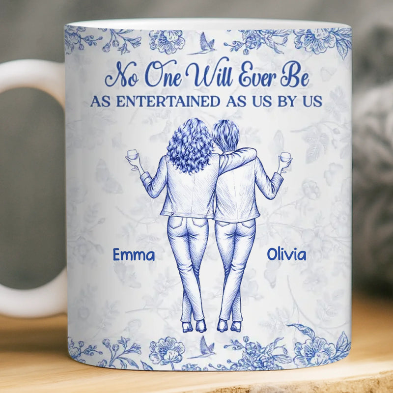 Custom Mug - Personalized Best Friend Birthday Gifts For Women, Besties, Sisters, BFF - Only Happy Vibes Here