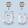 Custom Mug - Personalized Best Friend Birthday Gifts For Women, Besties, Sisters, BFF - Only Happy Vibes Here