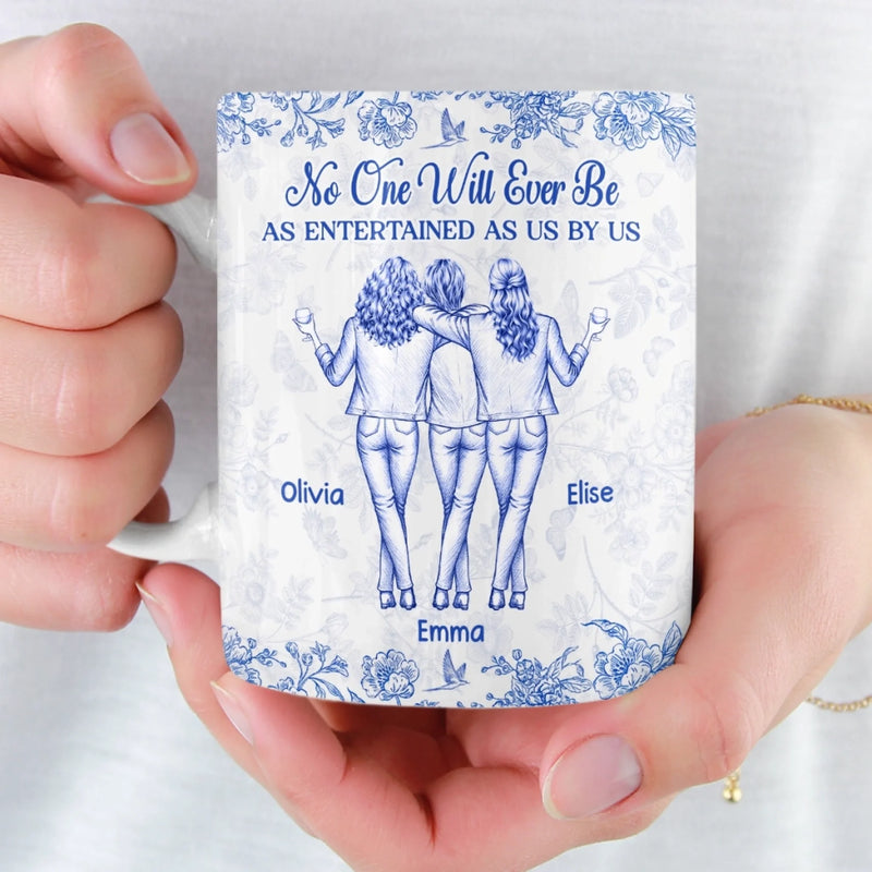 Custom Mug - Personalized Best Friend Birthday Gifts For Women, Besties, Sisters, BFF - Only Happy Vibes Here