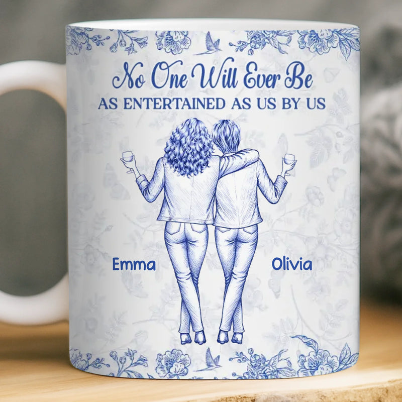 Custom Mug - Personalized Best Friend Birthday Gifts For Women, Besties, Sisters, BFF - Only Happy Vibes Here