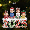 Custom Acrylic Ornament - Personalized Christmas Birthday Gifts For Mom, Dad, Brother, Sister, Kids - Family Is The Real Gift