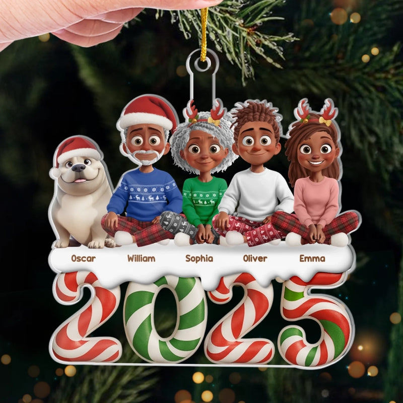 Custom Acrylic Ornament - Personalized Christmas Birthday Gifts For Family, Dog Cat Lovers - All Hearts Come Home For Christmas