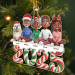 Custom Acrylic Ornament - Personalized Christmas Birthday Gifts For Family, Dog Cat Lovers - All Hearts Come Home For Christmas