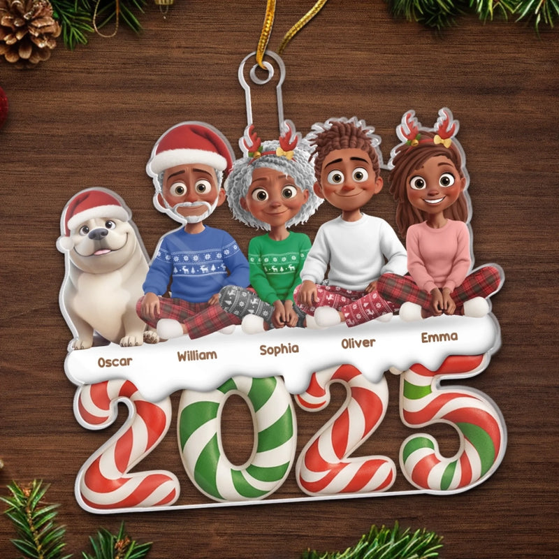 Custom Acrylic Ornament - Personalized Christmas Birthday Gifts For Family, Dog Cat Lovers - All Hearts Come Home For Christmas