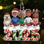 Custom Acrylic Ornament - Personalized Christmas Birthday Gifts For Family, Dog Cat Lovers - All Hearts Come Home For Christmas