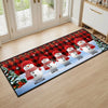 Custom Snowman Runner Rug - Personalized Christmas Birthday Gifts For Mom, Dad, Brother, Sister, Kids - Welcome To Our Winter Wonderland