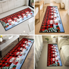 Custom Snowman Runner Rug - Personalized Christmas Birthday Gifts For Mom, Dad, Brother, Sister, Kids - Welcome To Our Winter Wonderland