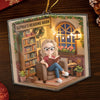 Custom Acrylic Ornament - Personalized Christmas Bookish Gifts For Book Lovers, Bookworms, Readers - This Nook Is My Happy Chapter