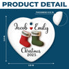 Custom Ceramic Ornament - Personalized Anniversary Christmas Wedding Gifts For Husband And Wife, Him And Her - You Are My Once In A Lifetime