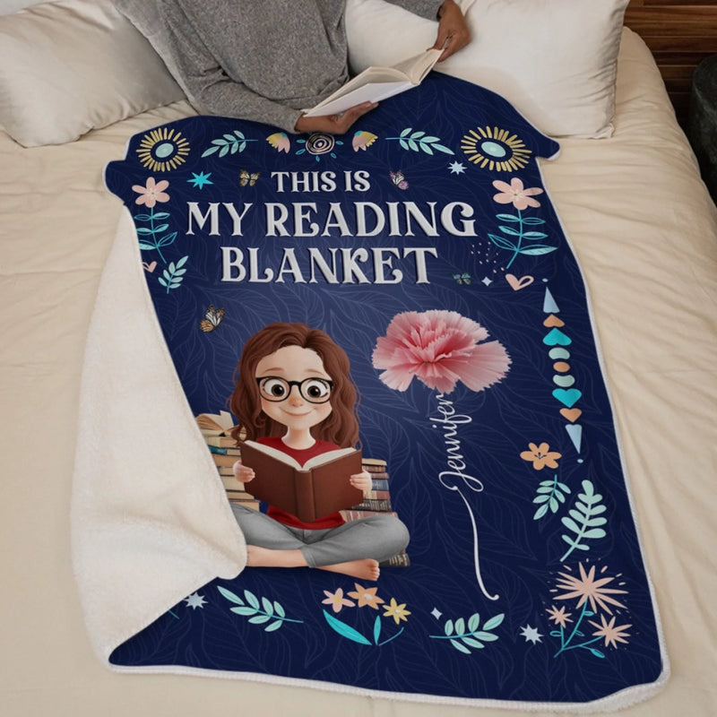 Custom Blanket - Personalized Christmas Bookish Gifts For Book Lovers, Bookworms, Readers - Life’s Better Under A Blanket Of Stories