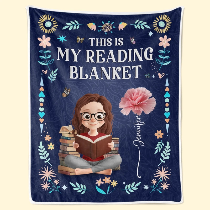 Custom Blanket - Personalized Christmas Bookish Gifts For Book Lovers, Bookworms, Readers - Life’s Better Under A Blanket Of Stories