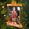 Custom Basketball Acrylic Ornament - Personalized Christmas Birthday Basketball Gifts For Basketball Lovers, Sports Fans, Sports Lovers - Hoop Dreams Come True