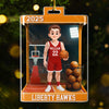 Custom Basketball Acrylic Ornament - Personalized Christmas Birthday Basketball Gifts For Basketball Lovers, Sports Fans, Sports Lovers - Hoop Dreams Come True
