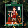 Custom Basketball Acrylic Ornament - Personalized Christmas Birthday Basketball Gifts For Basketball Lovers, Sports Fans, Sports Lovers - Hoop Dreams Come True