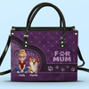 Custom Leather Handbag - Personalized Birthday Gifts For Dog Cat Lovers, Dog Dad And Mom, Cat Owners - Every Day’s Better With A Wag