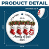 Custom Ceramic Ornament - Personalized Christmas Birthday Gifts For Mom, Dad, Brother, Sister, Kids - The Magic Lives Here