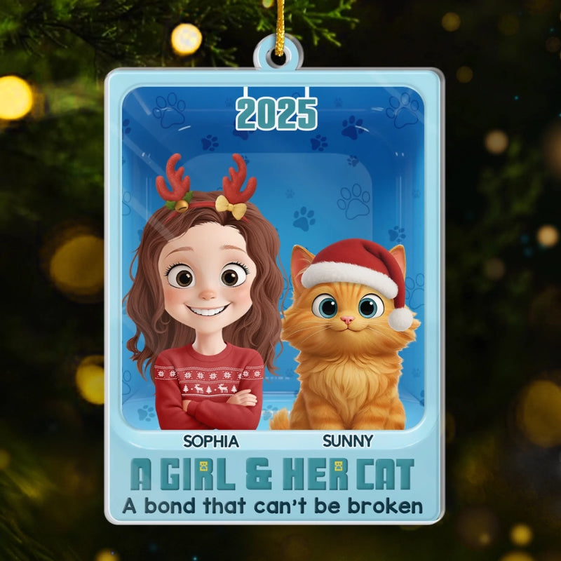 Custom Toy Box Acrylic Ornament - Personalized Christmas Birthday Gifts For Cat Lovers, Cat Mom And Dad - Catmas Vibes Only
