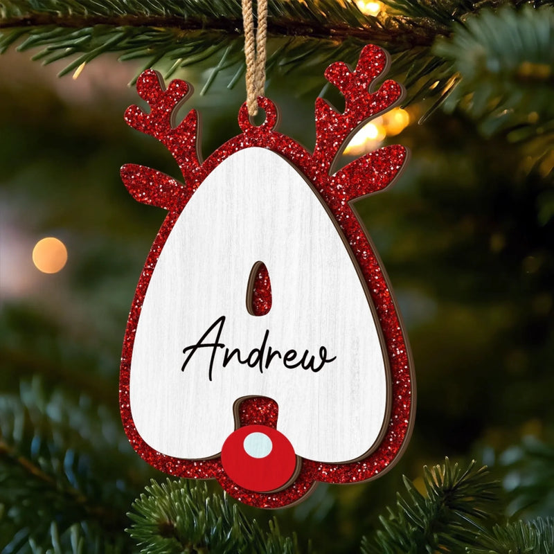 Custom Double Layer Wooden Ornament - Personalized Christmas Birthday Gifts For Mom, Dad, Kids - Family Makes Everything Bright