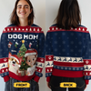 Custom Unisex Ugly Sweatshirt - Personalized  Christmas Birthday Gifts For Dog Lovers, Dog Dad And Mom - Festive Fur And Christmas Cheer
