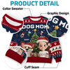 Custom Unisex Ugly Sweatshirt - Personalized  Christmas Birthday Gifts For Dog Lovers, Dog Dad And Mom - Festive Fur And Christmas Cheer