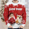 Custom Unisex Ugly Sweatshirt - Personalized  Christmas Birthday Gifts For Dog Lovers, Dog Dad And Mom - Best Christmas Wingman Ever