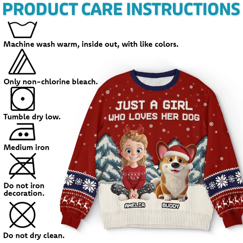 Custom Unisex Ugly Sweatshirt - Personalized  Christmas Birthday Gifts For Dog Lovers, Dog Dad And Mom - ‘Tis The Season To Be Furry