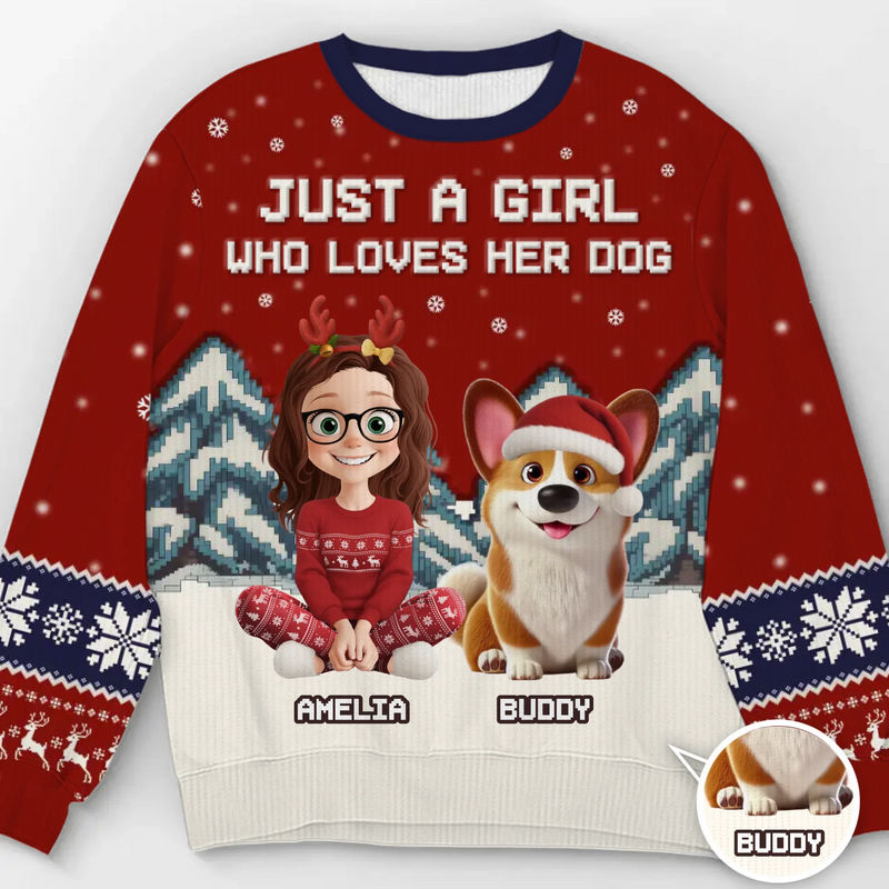 Custom Unisex Ugly Sweatshirt - Personalized  Christmas Birthday Gifts For Dog Lovers, Dog Dad And Mom - ‘Tis The Season To Be Furry