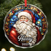 Custom Circle Glass Ornament - Personalized Christmas Birthday Gifts For Mom, Dad, Brother, Sister, Kids - Together We Are Home