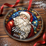 Custom Circle Glass Ornament - Personalized Christmas Birthday Gifts For Mom, Dad, Brother, Sister, Kids - Together We Are Home