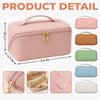 Custom PU Leather Travel Toiletry Bag - Personalized Birthday Gifts For Women, Besties, Sisters, BFF, Yourself - Love The Person You Are