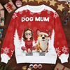 Custom Unisex Ugly Sweatshirt - Personalized  Christmas Birthday Gifts For Dog Lovers, Dog Dad And Mom - Jingle Paws, Jingle All The Way