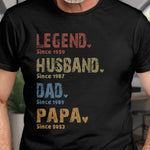 Custom Unisex T-shirt, Premium T-shirt, Hoodie - Personalized Birthday Gifts For Dad, Grandpa - Years Change The Title Not The Love