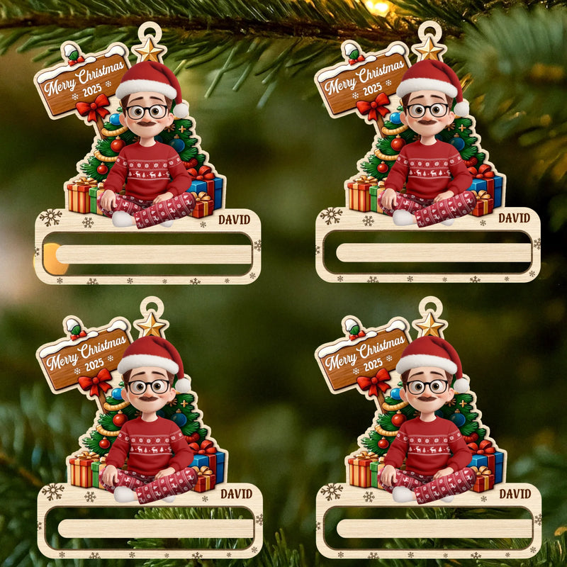 Custom Wooden Money Holder Ornament - Personalized Christmas Birthday Gifts For Kids - Little Elves Big Smiles