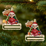 Custom Name Christmas Money Holder Gifts for Kids - Personalized Ornament