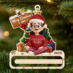Custom Name Christmas Money Holder Gifts for Kids - Personalized Ornament