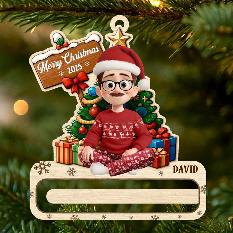 Custom Wooden Money Holder Ornament - Personalized Christmas Birthday Gifts For Kids - Little Elves Big Smiles
