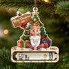 Custom Wooden Money Holder Ornament - Personalized Christmas Birthday Gifts For Kids - Little Elves Big Smiles
