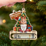 Custom Name Christmas Money Holder Gifts for Kids - Personalized Ornament