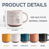 Custom Pottery Mug -Personalized Best Friend Birthday Gifts For Women, Besties, Sisters, BFF - No Distance Too Far For Us