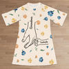 A Mother’s Love Knows No Distance - Family Personalized Custom Women's Sleep Tee - Mother's Day, Gift For Mom, Grandma