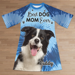 Custom Photo Tail Wags Equal Endless Happiness - Dog & Cat Personalized Custom Women's Sleep Tee - Gift For Pet Owners, Pet Lovers