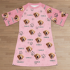 Custom Photo Pure Joy Comes From Wagging Tails - Dog & Cat Personalized Custom Women's Sleep Tee - Gift For Pet Owners, Pet Lovers