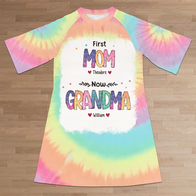 A Grandmother’s Love Never Fades - Family Personalized Custom Women's Sleep Tee - Mother's Day Gift For Mom, Grandma