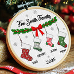 Custom Embroidered Ornament - Personalized Christmas Birthday Gifts For Mom, Dad, Brother, Sister, Kids - Sparkle And Shine Always