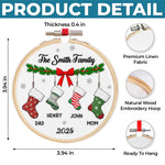 Custom Embroidered Ornament - Personalized Christmas Birthday Gifts For Mom, Dad, Brother, Sister, Kids - Sparkle And Shine Always