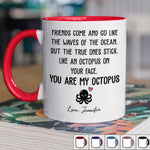 Custom Accent Mug - Personalized Best Friend Birthday Gifts For Women, Besties, Sisters, BFF - We Stick Together