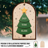 Custom Double Layer Wooden Ornament - Personalized Christmas Birthday Gifts For Mom, Dad, Brother, Sister, Kids - Our Little Family Grows
