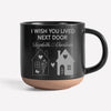 Custom Pottery Mug -Personalized Best Friend Birthday Gifts For Women, Besties, Sisters, BFF - No Distance Too Far For Us